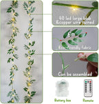 suddus Willow Vine with Fairy Lights Battery Operated, 12ft 40 LED Artificial - Image 6