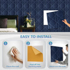 Velvet 3D wall Panels for Interior wall Decor Peel and Stick, Soundproof - Image 4