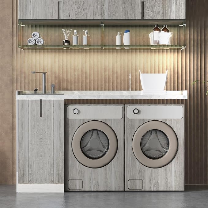 Light Wood Contact Paper for Cabinets Wood Grain Vinyl Wrap Grey Wood Wallpaper - Image 8
