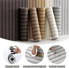 Peel and Stick PVC Slat Wall Panels, Wood Grain Self-Adhesive Soundproof - Image 6