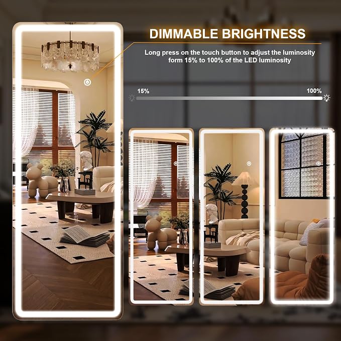 Easly 21"x56" Rectangular Full Length Mirror - Image 6