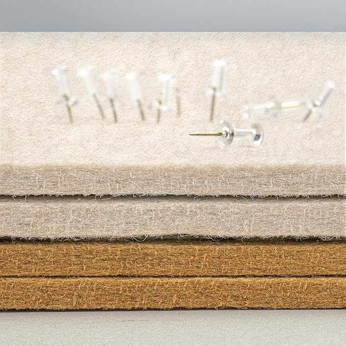 Lightomorrow Bulletin Board, 24 x 18 inches Decorative Felt Pin Board, Vision - Image 5