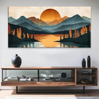 Colorful Mountain Boho Wall Art - Image 6