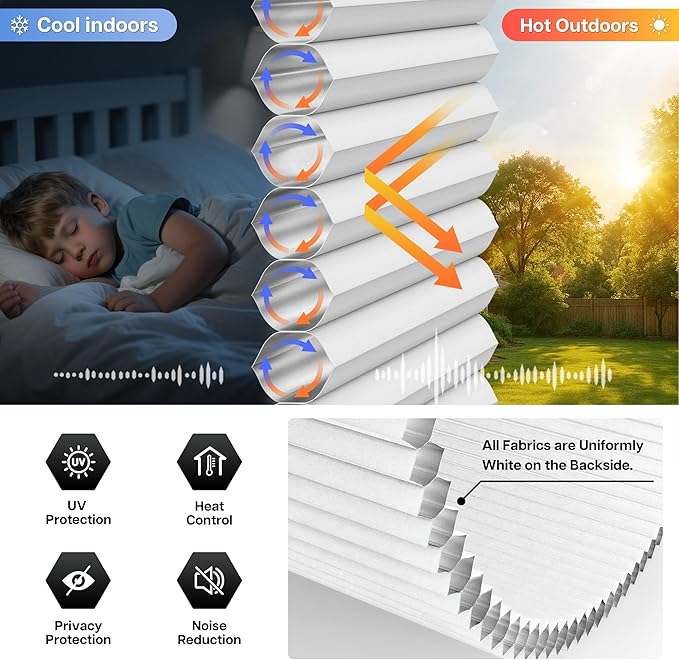 LazBlinds Cordless Cellular Shades - Image 4