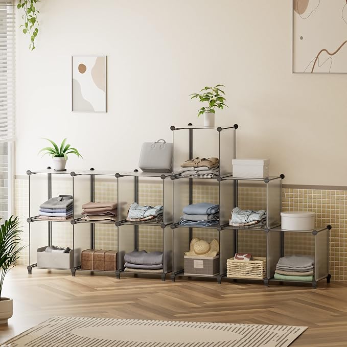 HOMIDEC Closet Organizers and Storage, 9 Cube Storage Organizer, Portable - Image 4