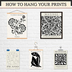 LANCHI95 16 PCS Black and White Home Decor, Eclectic Wall Art, Minimalist - Image 5