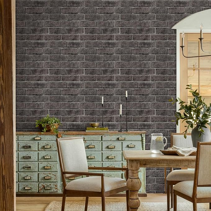 Commomy 3D Faux Brick Wallpaper Wall Tiles - Image 7