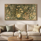 Large Framed Vintage Botanical Wall Art by Cuspin