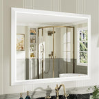 40x32 Inch White Bathroom Mirror by Briivuemodernmirrors