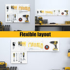 Spampur Peg Board, 4 Pack Metal Pegboard Panels - Image 5