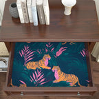 BOKEBEVE Extra Long Wallpaper Peel and Stick Vintage Tropical Tiger Contact - Image 5