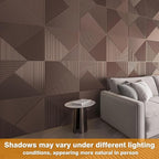 WOWSTAR 12-Pack 3D Wall Panels 19.7" x 19.7", Antique Copper Slat Wall Panels - Image 3