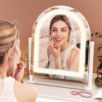 FENNIO Vanity Mirror with Lights 15"x13" Makeup Mirror with Lights, Lighted - Image 4