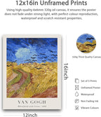 HesenDot Unframed Vincent Van Gogh Wall Art Prints Set of 3, 12x16in Classic - Image 2