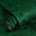 Yenhome 24"X200 Green Felt Wallpaper Peel and Stick Textured Vintage Wallpaper by Yenhome