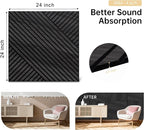 Mollywell Art Acoustic Wall Panels, 24x24 Inch 8 Pack, Wood Veneer, Sound - Image 5