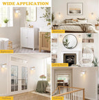 Lomoky White Plug in Wall Sconces Set of Two, Modern Wall Lights - Image 7