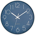Foxtop 14 Inch Wall Clock Silent Non-Ticking Battery Operated Round Quartz by Foxtop