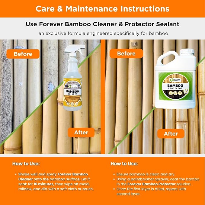 FOREVER BAMBOO Natural Bamboo Fencing Decorative Rolled Fence Panel 0.75 in D x - Image 15