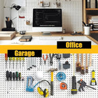 Spampur Peg Board, 4 Pack Metal Pegboard Panels - Image 8