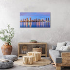 San Diego Skyline Wall Art Night View USA Cityscape Wall Decor Nature Sunset - Image 3