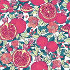 Floral Wallpaper Vintage Red Peel and Stick Wallpaper Self Adhesive Removable by LUKUUI