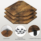 Fun Memories Corner Shelf Wall Mount, Floating Corner Shelves, Rustic Wood Wall - Image 4