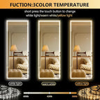 Hasipu Full Length Mirror with Lights, Full Body Dressing Hanging Mounted Mirror - Image 3