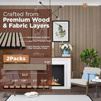 Avana Acoustic Wood Wall Panels – 93.2x11.25 Inch Panels – Fits 94x12 Layout – - Image 4