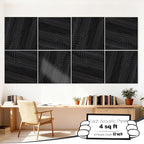 Mollywell Art Acoustic Wall Panels, 24x24 Inch 8 Pack, Wood Veneer, Sound - Image 2
