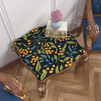 BOKEBEVE Blue Orange Green Wallpaper Peel and Stick Boho Leaves Floral Contact - Image 5