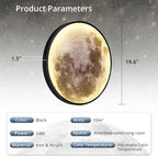 Dimmable Moon Wall Light 19.6 inch Wall Lights - Image 4