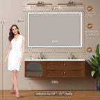 55x36 Inch LED Lighted Bathroom Mirror - Image 7