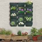 Vertical Wall Planter with 18 Pots, Hanging Garden Plant Flowerpot Holder - Image 9