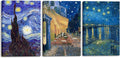 Wieco Art Large 3 Panels Canvas Prints of Vincent Van Gogh Paintings by WiecoArt