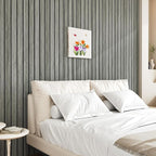 Grey Wood Wall Slat Panels Peel and Stick 3D Textured Fluted Wood Panels - Image 7