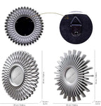 BONNYCO Wall Mirrors Pack of 3 Round Silver Mirrors - Image 4