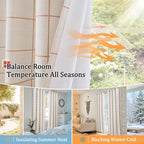 Lajode Plaid Curtains Pattern Printed 90 Inches Long - Image 7