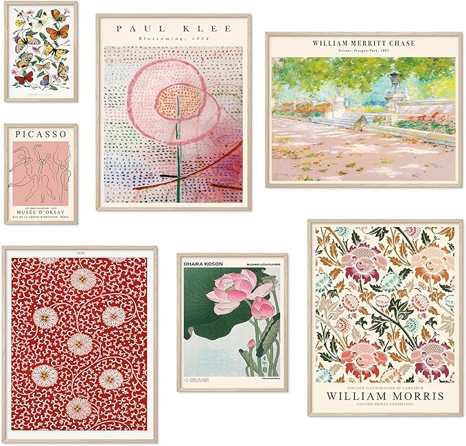 Habseligkeit Flower Posters for Room Aesthetic, Boho Wall Art Prints, Unique by Habseligkeit