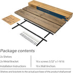 BGMG 36 inch Walnut Floating Shelves - Image 7