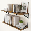 Heimlove Deep Floating Shelves for Wall, 36W x 12D Wood Wall Shelves Set of 2 by Heimlove