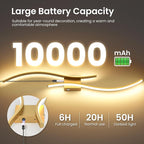 Battery Operated Wall Sconces Set of Two, 10000mAh Rechargeable Modern Wall - Image 2