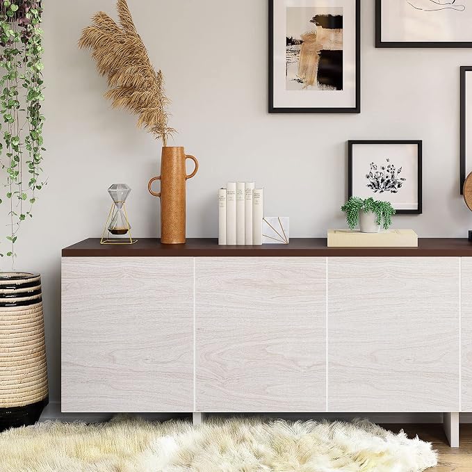 White Wood Contact Paper for Cabinets and Drawers Wood Grain Peel and Stick - Image 9