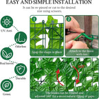ODTORY Artificial Ivy Fence Privacy Screen, 60 x 120 Inch UV-Anti Artificial - Image 3