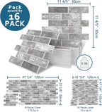 16-Pack 3D Faux Brick Acoustic Wall Panels, 11.8" x 11.8" PET Soundproof & - Image 2