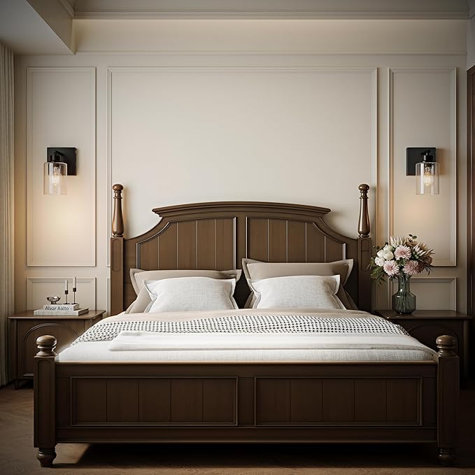 Battery Operated Wall Sconce Set of 2, Easy Install Dimmable Wireless Wall - Image 6
