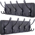 SKOLOO Rustic Wall Mounted Coat Rack: 16" Stud Spacing, Pine Real Wood Plank by SKOLOO