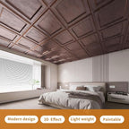 WOWSTAR 12-Pack 24"x24" Drop Ceiling Tiles, Waterproof Glue up Ceiling Panels - Image 2