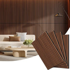 4 Pack Wood Panels for Wall, 47.24" x 23.81" Acoustic Wood Slat Wall Panel for by Vellorise