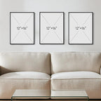 Framed Abstract Mid Century Modern Wall Art Bedroom, 3 Piece Colorful Bright - Image 4
